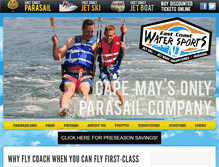 Tablet Screenshot of eastcoastparasail.com